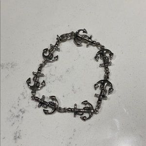 Dark grey ankle bracelet